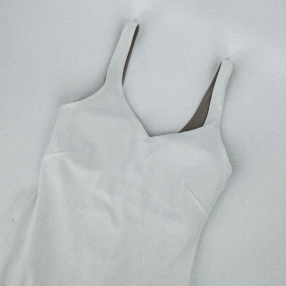 Lululemon Align Dress White Nulu Athletic Tennis Golf Mini Dress LW1EZSS Size 2